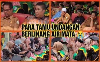 Momen Haru Cuci Kaki Orang Tua oleh Siswa-Siswi Kelas IX Pada Acara Pelepasan Tahun 2022-2023